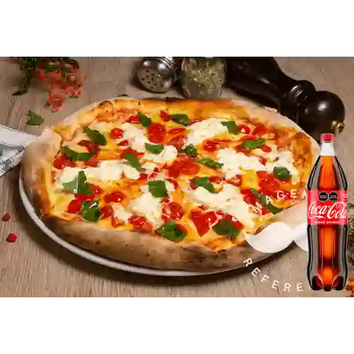 Combo Pizza Mediana Margarita +Cocacola Orig 1.5l