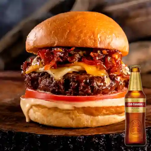 Combo Sweet N Spicy Burger + Club Col. Dorada 330ml