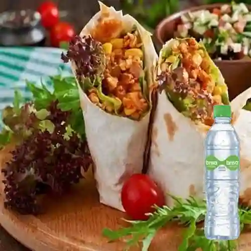 Combo Burro Especial + Agua Brisa Con Gas 600 ml