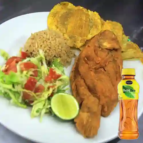 Combo Tilapia Frita + Fuze Tea Limón 400ML