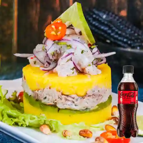 Combo Causa Acevichada + Coca Cola Sin Azúcar 400ml