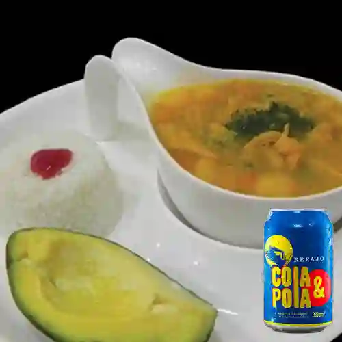 Combo Sopa Mondongo Mediana + Cola & Pola 330 ml