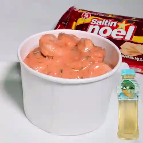 Coctel de Camarón Grande +Fuzetea Mango Manzanilla 400ml