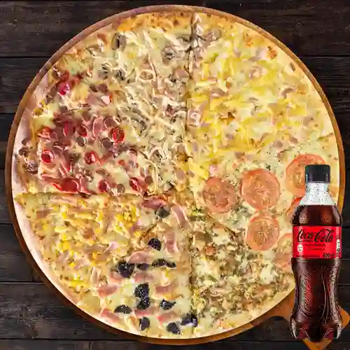 Combo Porción de Pizza Mexicana. + Cocacola S/az 400ml