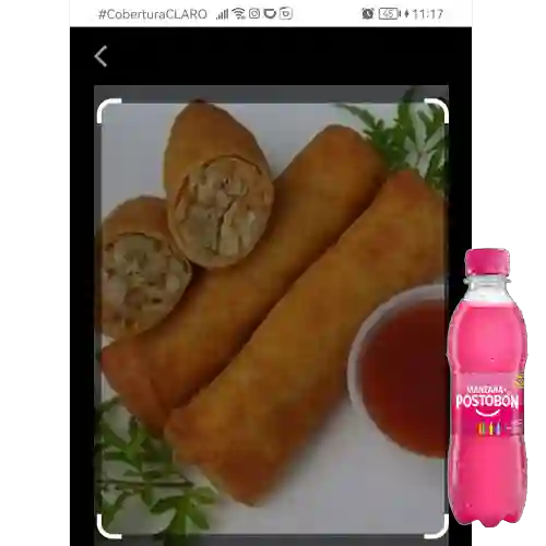 Combo Lumpias de Vegetales + Postobón Manzana 250 ml