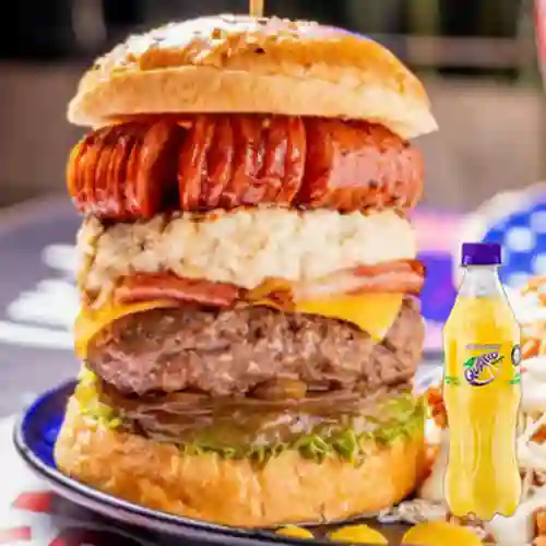 Combo Burger Central Park Tower +Quatro Orig 400ML