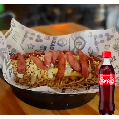 Combo Salchipapa Sencilla + Coca-cola 400 ml