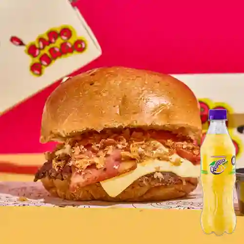 Combo Hamburgesa Sapo Perro + Quatro Original 400ML