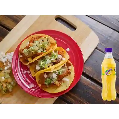Combo Tacos Chamacos + Quatro Original 400ML