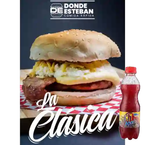 Combo Hamburguesa Especial + Hit Mora 500 ml