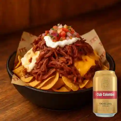 Combo Nachos Del Forastero + Club Col. Dorada Lta 330ml