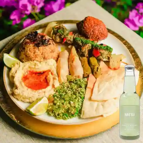 Combo Brocheta Mix + Hatsu Soda Sandia Albahaca 300 ml
