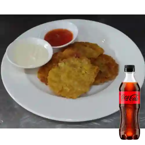 Combo Patacones con Suero + Coca-Cola ZERO 400ml