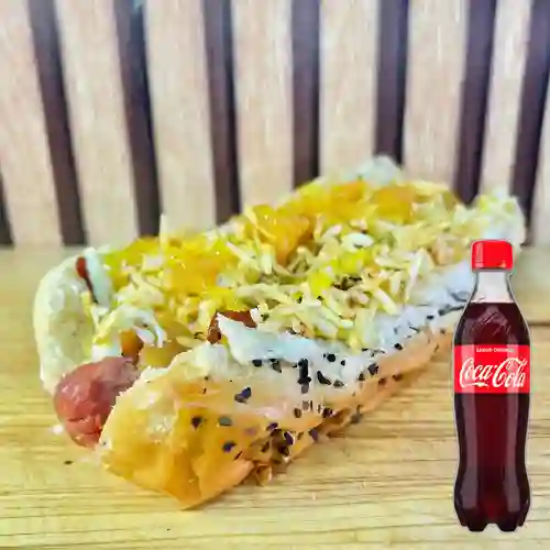 Combo Perro Hawaiano + Coca-Cola Sabor Original 400 ml