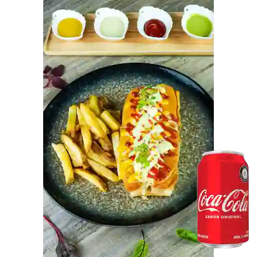 Combo Perro Clásico + Coca-Cola Sabor Original 330 ml