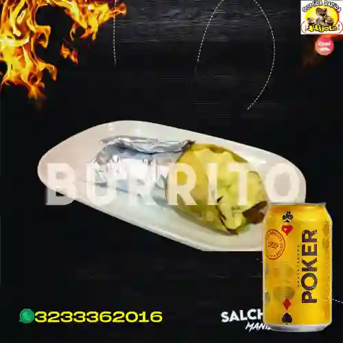 Combo Burritos + Cerveza Poker Lta 330ml