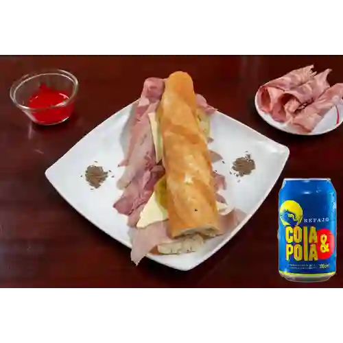 Combo Sándwich Mega + Cola & Pola 330 ml
