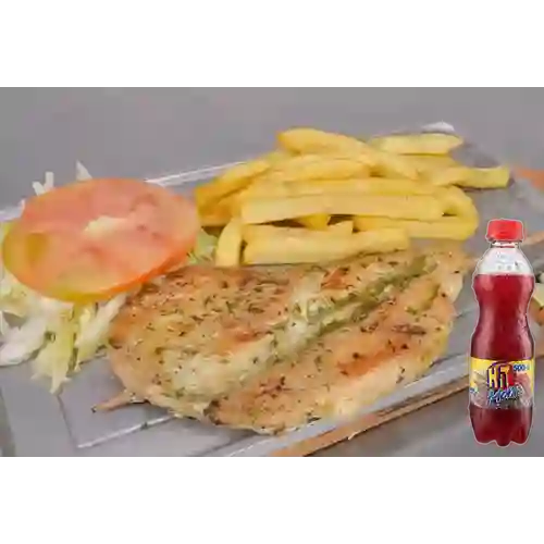 Combo Filete de Pollo + Hit Mora 500 ml