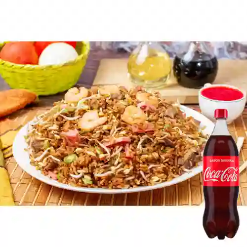 Combo Arroz Chino Mixto G +Cocacola Orig 1.5l