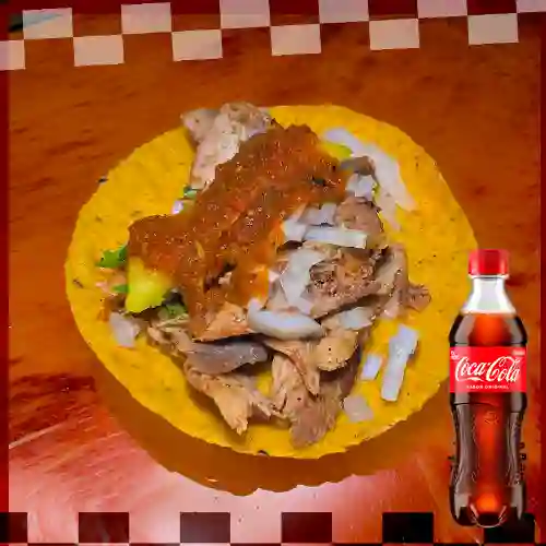 Combo Orden Al Pastor + Coca Cola Original 400 ml