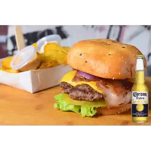 Combo Burger Friends Classic + Corona Bot. 355ml