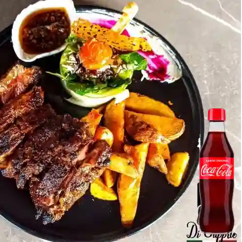 Combo Bife Chorizo de Res +Cocacola Orig 350ml