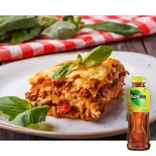 Combo Lasagna Boloñesa + Fuze Tea Limón 500 ml