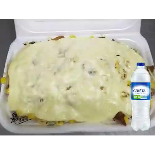 Combo Salchipapa J&l + Cristal Sin Gas 600 ml