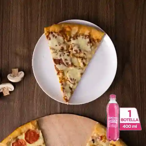 Combo Pizza Hawaiana + Postobón Manzana 400 ml