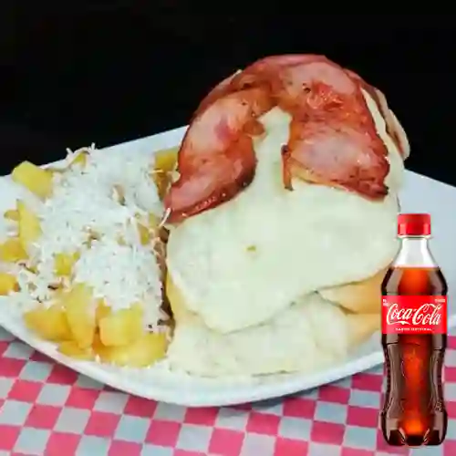 Combo Perro Queso Tocineta + Coca Cola Original 400 ml
