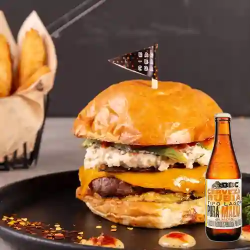Combo Hamburguesa Sanguchona + BBC Lager 330 ml
