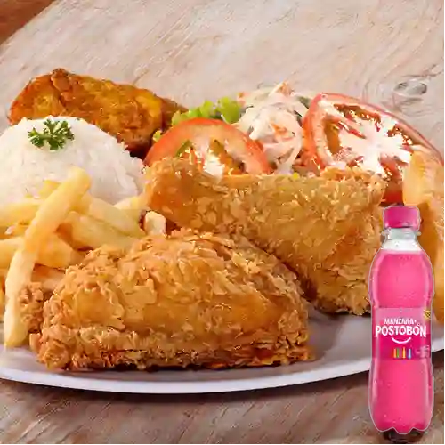 Combo Bandeja de Pollo + Manzana 250 ml