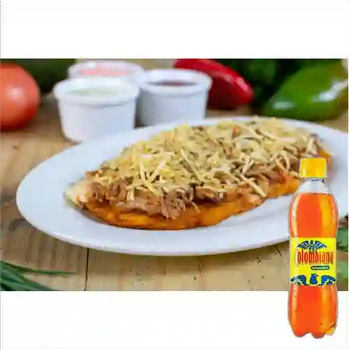 Combo Patacón de Carne Desmechada + Colombiana 250 ml