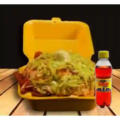 Combo D. Salchipapa Super + Gaseosa Postobon 250Ml