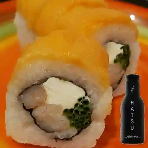 Combo Roll en Salmón 1 + Hatsu Negro y Limonada 400 ml