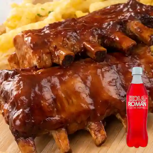 Combo Costillas a la Bbq + Kola Roman 350 ml