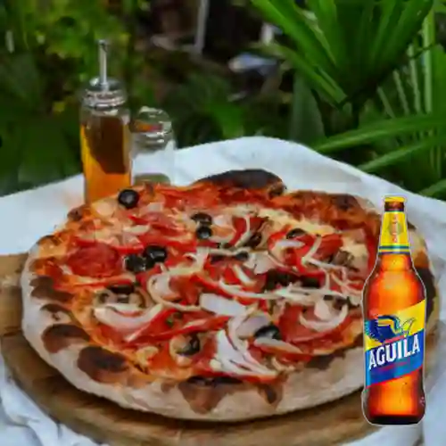 Combo Pizza Extravaganza + Aguila 350 ml