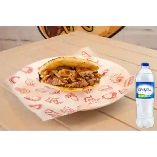 Combo Arepa Especial + Cristal Sin Gas 600 ml