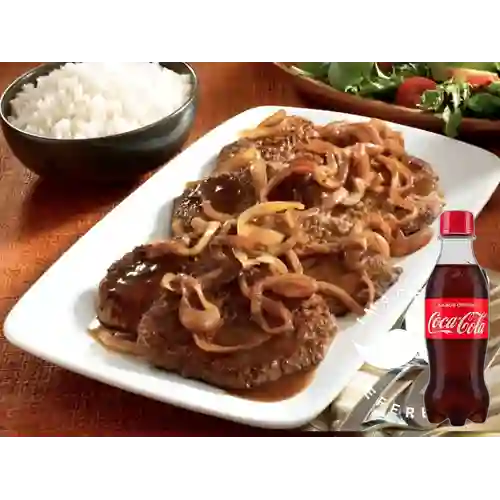 Combo Carne en Bistec +Cocacola Orig 250ml