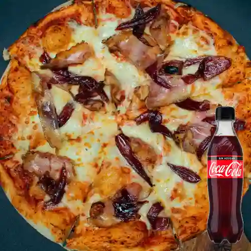 Combo Pizza Primitiva + Coca-Cola Sin Azúcar 500 ml