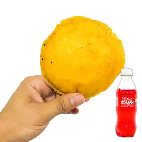 Combo Arepa con Huevo Grande + Kola Roman 250Ml