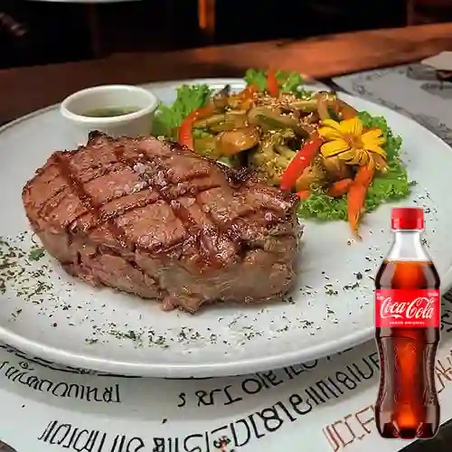 Combo Bife de Chorizo 400 Gr +Cocacola Orig 400ml