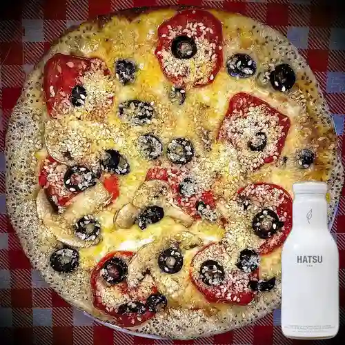 Combo Pizza Lorito Lorudo + Hatsu Blanco 400 ml