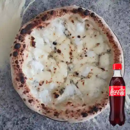 Combo Pizza Quattro Formaggi B + Coca-Cola Sabor Original 400 ml