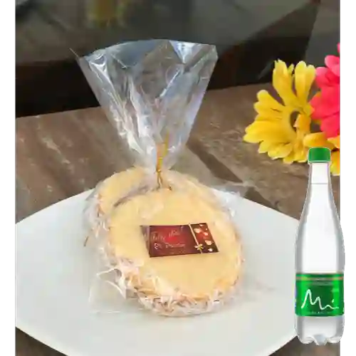 Combo Alfajor Grande + Agua Manantial con Gas 600 ml