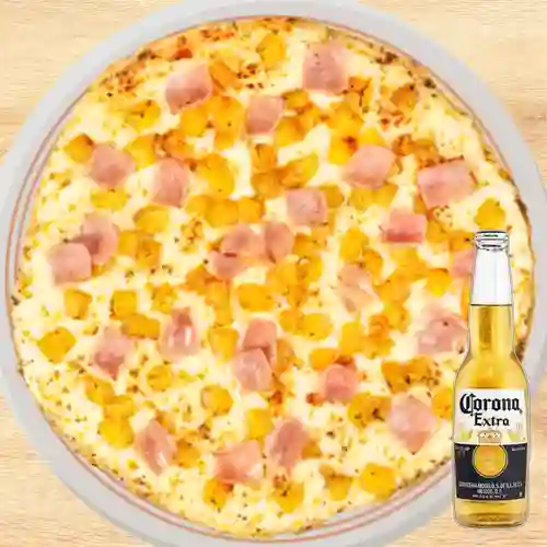 Combo Pizza Hawaiana Mediana + Coronita 250 ml