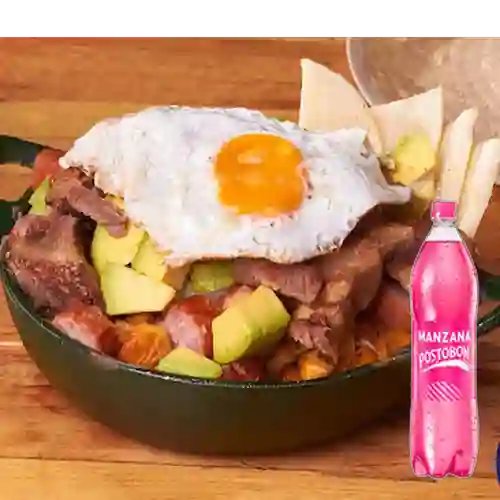 Combo Frijolada para 2 + Postobón Manzana 1.5 l