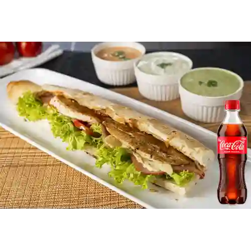Combo Aplastado de Pollo + Coca Cola Original 400 ml