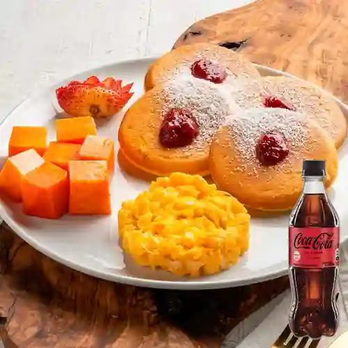 Combo Pancake + Coca Cola Sin Azúcar 600ML
