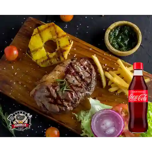 Combo Bife Chorizo + Coca-Cola Sabor Original 350 ml